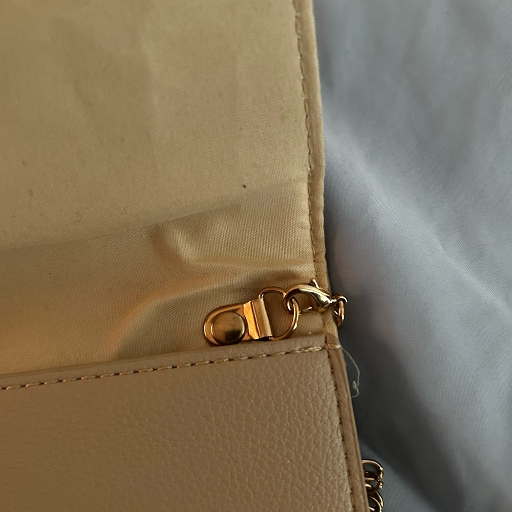 Tan Clutch with Tassel Accents - Picture 5 of 8